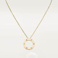 Cartier 18K gold LOVE 3 diamond Pendant necklace