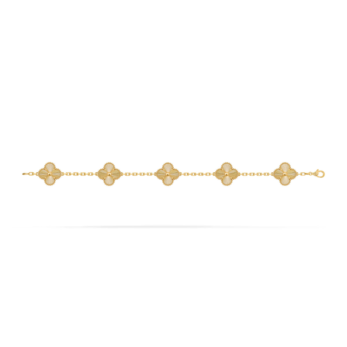 VCA Vintage Alhambra bracelet 5 motifs Gold Laser