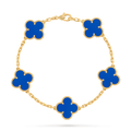 VCA Azure Alhambra - Blue Agate Statement Bracelet