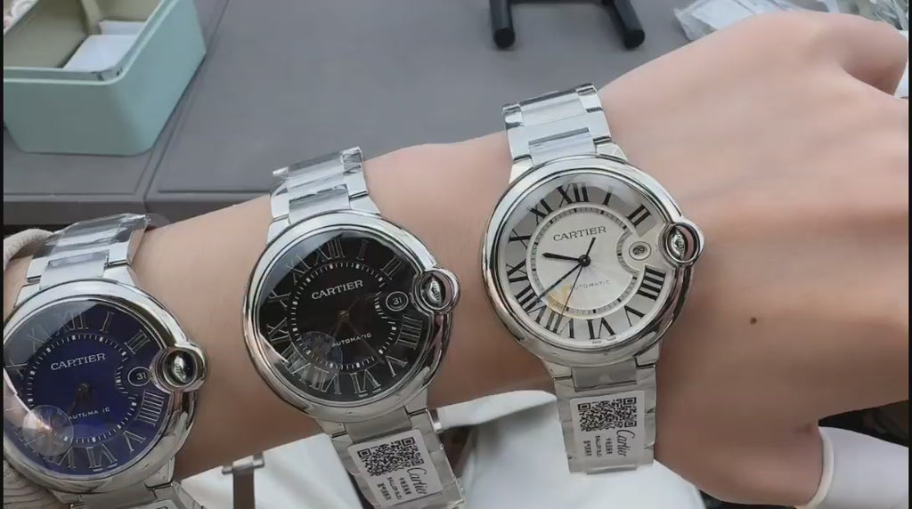 Cartier classic style blue balloon watch for both men and women
