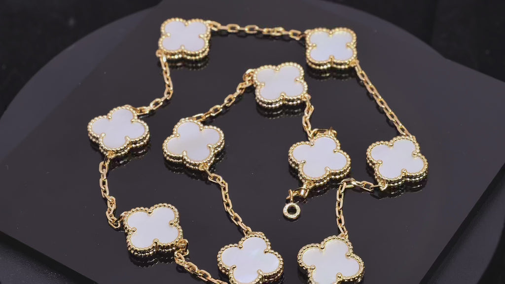 VCA✨ Alhambra Inspired White Clover Necklace ✨