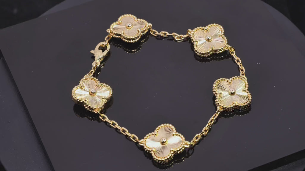 Golden Radiance - Van Cleef Inspired Bracelet