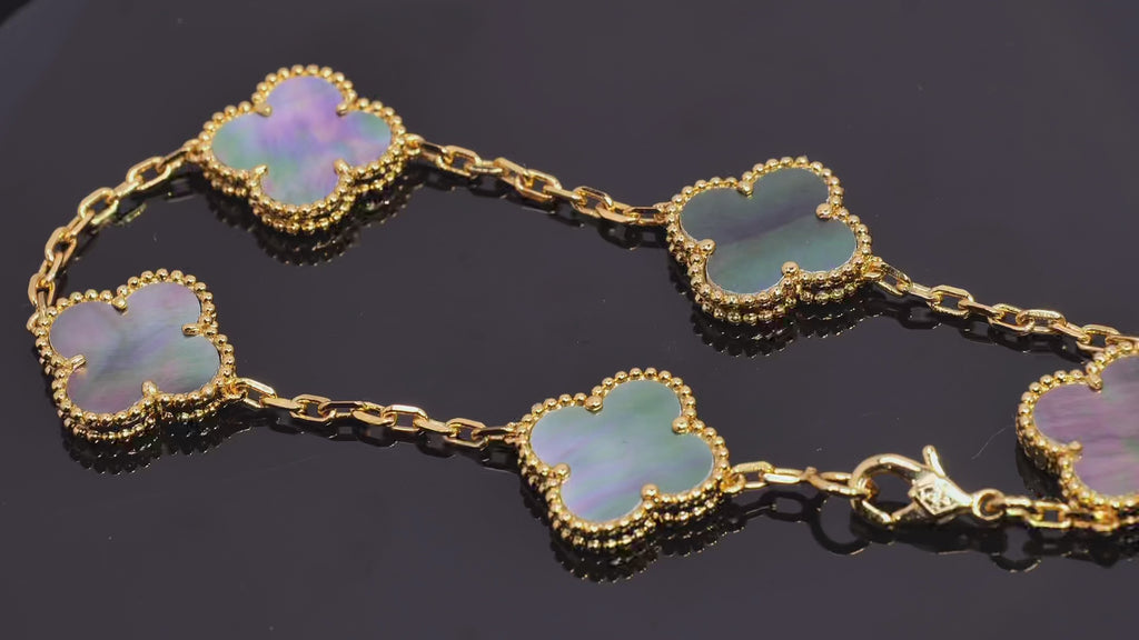 VCA Luminous Pearl Elegance - Van Cleef Inspired Mosaic Bracelet